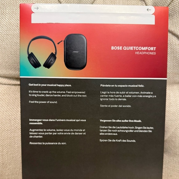 NEW Bose QuietComfort Headphones Wireless Bluetooth Noise Canceling Black NIB - Picture 7 of 10